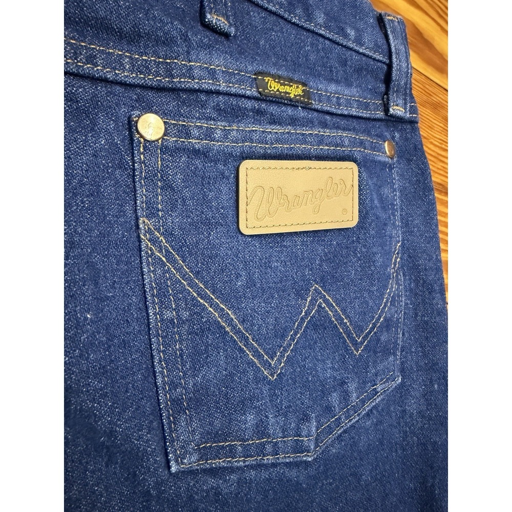 Wrangler 13MWZ Cowboy Cut Jeans Mens 36x38 Blue Denim Straight Leg Western - Picture 10 of 11